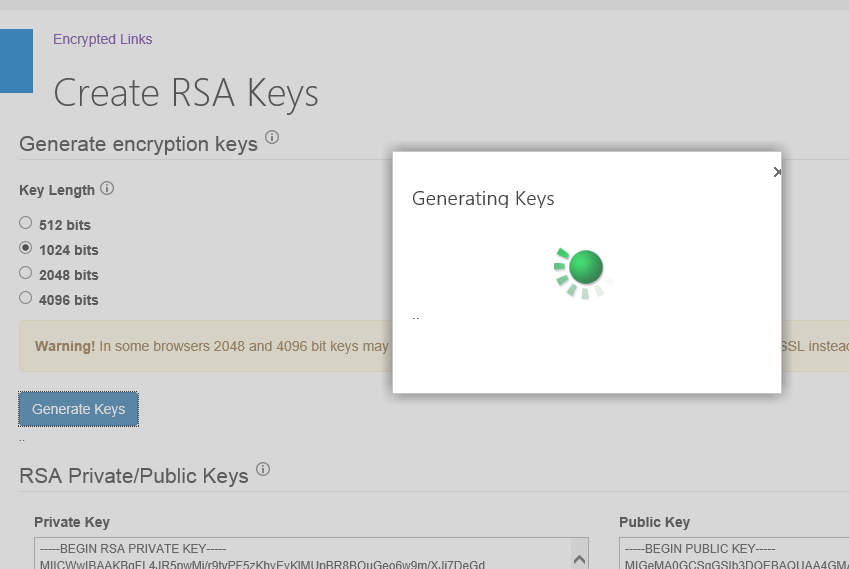 Create RSA Keys
